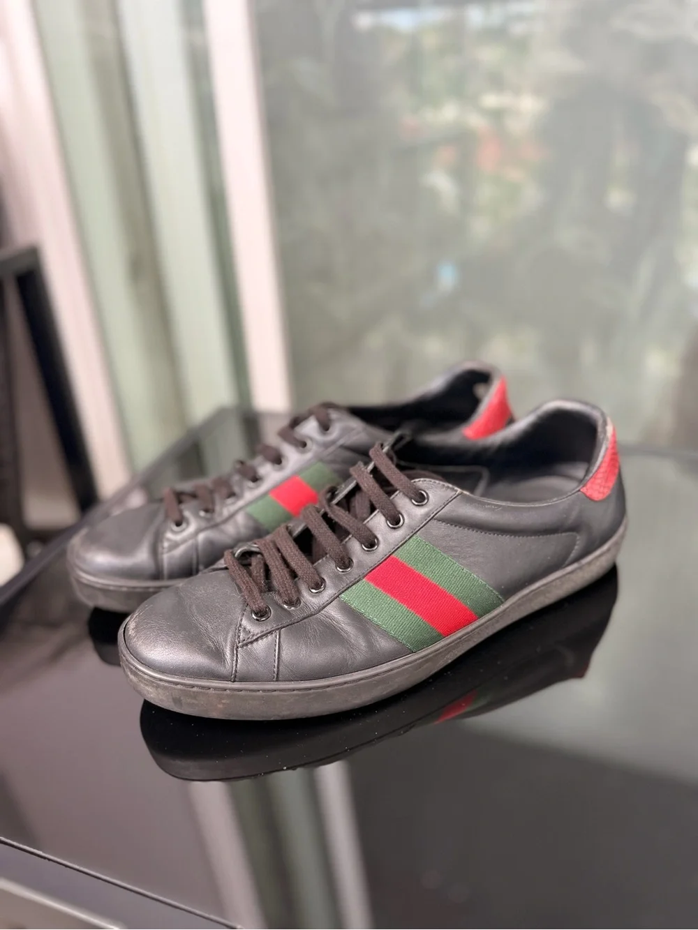 Gucci Ace Leather Sneakers